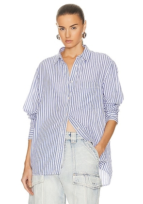 Isabel Marant Etoile Esola Shirt in Azure - Blue. Size 40 (also in 38).