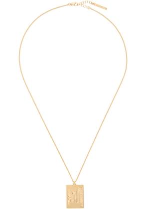 Y/Project Gold Logo Pendant Necklace