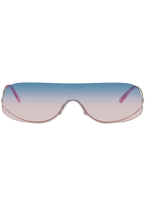 MadeMe SSENSE Exclusive Blue & Pink Rimless Sunglasses