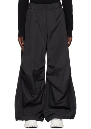 Moncler Black Gathered Trousers