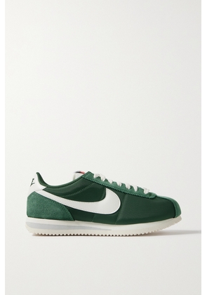 Nike - Cortez Suede And Leather-trimmed Shell Sneakers - Green - US5,US5.5,US6,US6.5,US7,US7.5,US8,US8.5,US9,US9.5,US10,US10.5,US11
