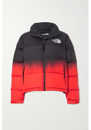 The North Face - 1996 Nuptse Cropped Quilted Dégradé Recycled-shell Down Jacket - Red - x small,small,medium,large,x large