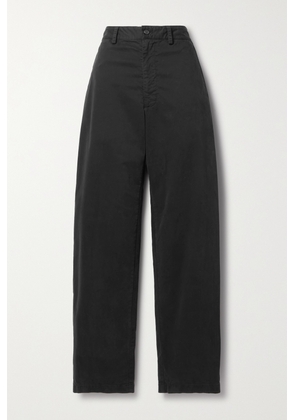 Nili Lotan - Eliot Boy Cotton-blend Twill Wide-leg Pants - Gray - US0,US2,US4,US6,US8,US10