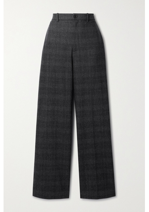 Nili Lotan - Johan Prince Of Wales Checked Wool And Cashmere-blend Wide-leg Pants - Gray - US0,US2,US4,US6,US8,US10