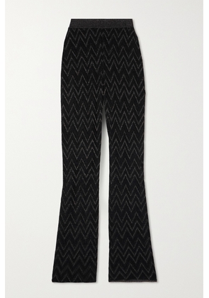 Missoni - Striped Metallic Crochet-knit Flared Pants - Gray - IT36,IT38,IT40,IT42,IT44,IT46,IT48