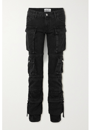 The Attico - Essie Low-rise Straight-leg Cargo Jeans - Black - 24,25,26,27,28,29,30,31