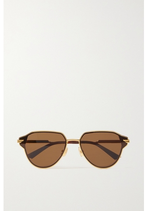 Bottega Veneta Eyewear - Glaze Round-frame Gold-tone Sunglasses - One size