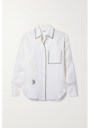 Marysia - Wegner Embroidered Linen Shirt - White - x small,small,medium,large