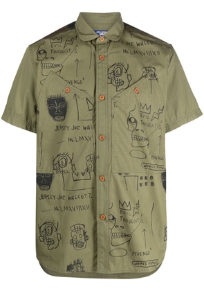 Junya Watanabe MAN graphic-print cotton shirt - Green