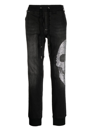 Philipp Plein Skull-embellished track pants - Black