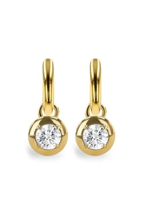 Pragnell 18kt yellow gold Skimming Stone diamond drop earrings