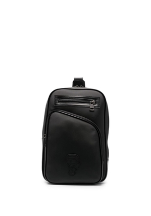 Karl Lagerfeld logo-embossed crossbody backpack - Black