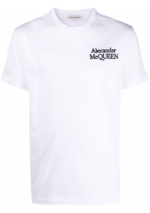Alexander McQueen embroidered logo T-shirt - White