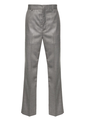Acne Studios pressed-crease mélange straight-leg trousers - Grey