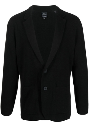 Armani Exchange single-breasted blazer - Black