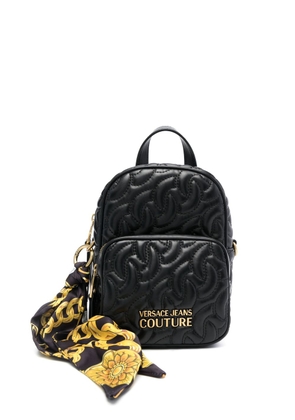 Versace Jeans Couture quilted faux-leather backpack - Black