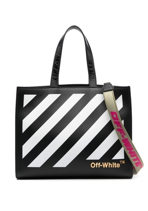 Off-White Diag Hybrid Shop 28 leather tote bag - BLACK WHITE