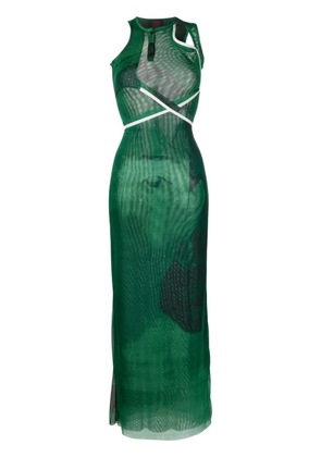 Ottolinger asymmetric cut-out dress - Green