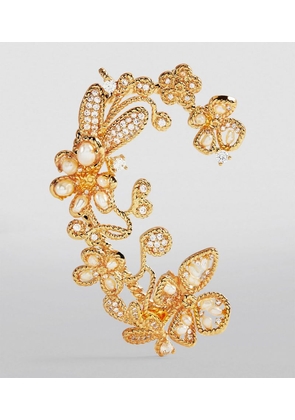 Zimmermann Gold-Plated Brass And Pearl Bloom Single Earcuff