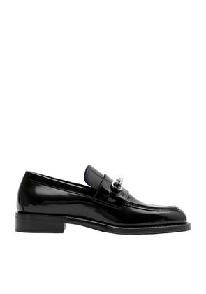 Burberry Leather Barbed Loafers