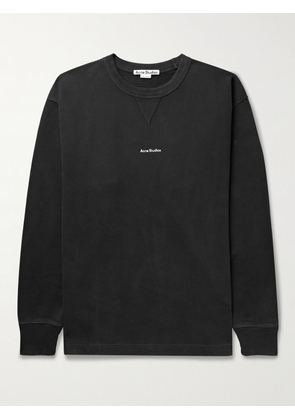 Acne Studios - Logo-Print Cotton-Jersey Sweatshirt - Men - Black - XS