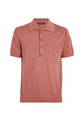 Frescobol Carioca Cotton Waffle-Knit Polo Shirt