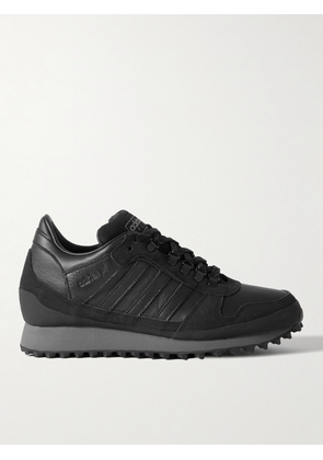 adidas Originals - Hiaven SPZL Leather, Nubuck and Rubber-Trimmed Suede Sneakers - Men - Black - UK 5