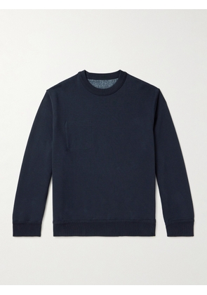 Oliver Spencer - Reversible Organic Cotton-Jersey Sweatshirt - Men - Blue - S
