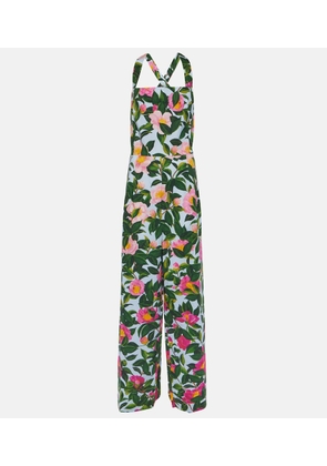 Oscar de la Renta Floral cotton-blend jumpsuit