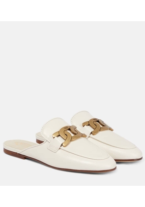 Tod's Kate leather slippers