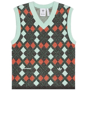 adidas by Wales Bonner Knit Vest in Multicolor - Brown. Size S (also in XS).