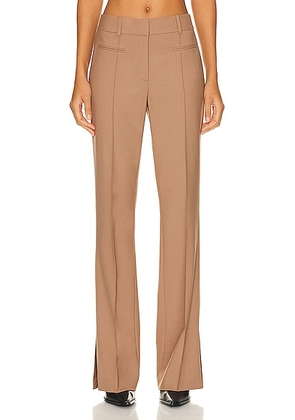 Helmut Lang Vent Bootcut Pant in Dune - Brown. Size 0 (also in 2, 8).