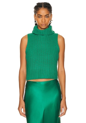 SABLYN Saige Top in Netpune - Green. Size L (also in S, XS).