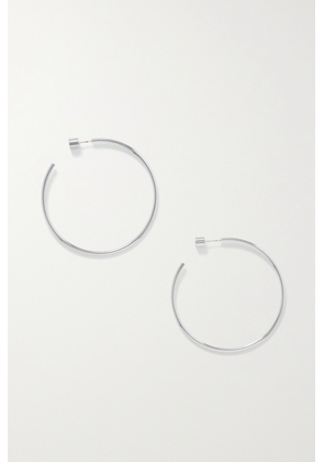 Jennifer Fisher - 2&quot; Thread Silver-plated Hoop Earrings - One size