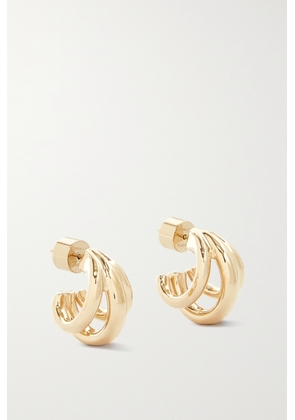 Jennifer Fisher - Micro Triple Lilly Gold-plated Hoop Earrings - One size