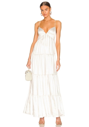 ELLIATT Pilar Maxi Dress in White. Size XS.
