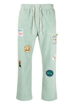 Advisory Board Crystals ABC 123 patch-detail track pants - Green