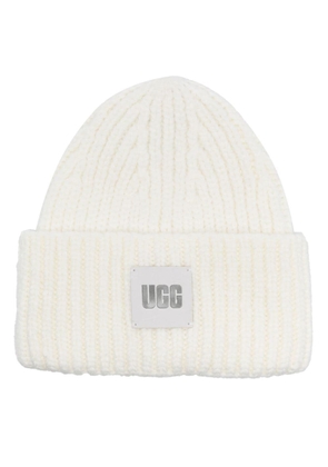 UGG ribbed-knit beanie - White