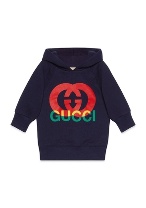Gucci Kids Cotton Logo Hoodie (0-36 Months)