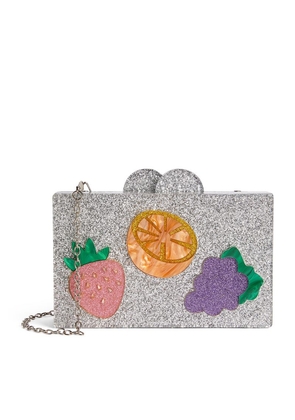 Bari Lynn Fruit Box Clutch Bag