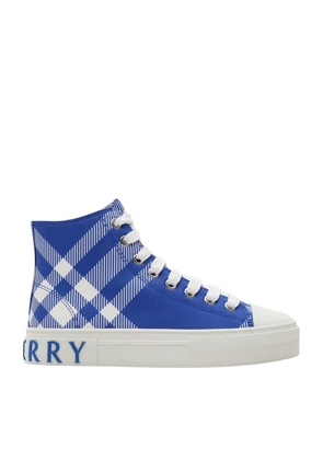 Burberry Kids Check Sneakers