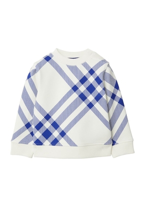 Burberry Kids Cotton-Blend Check Sweatshirt (6-24 Months)
