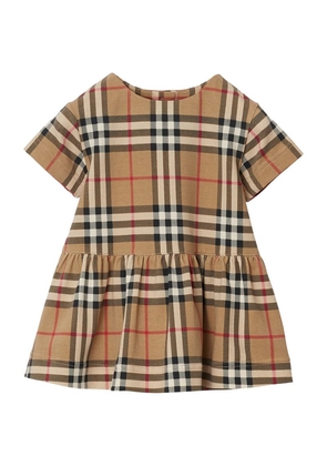 Burberry Kids Check Dress And Bloomers Set (1-18 Months)
