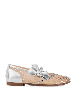Christian Louboutin Kids Melodie Strass Ballet Shoes