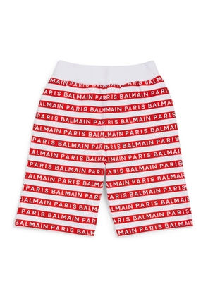 Balmain Kids Striped Logo Shorts (4-14 Years)