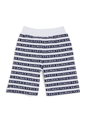 Balmain Kids Striped Logo Shorts (4-14 Years)