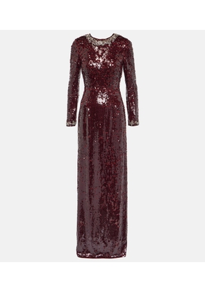 Erdem Yoanna sequined open-back gown
