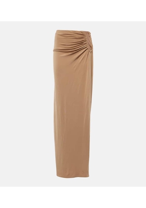Magda Butrym Ruched mid-rise maxi skirt