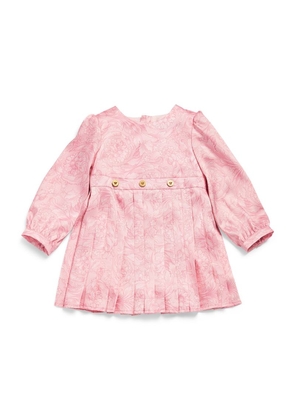 Versace Kids Baroque Pleated Dress (3-36 Months)