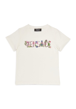 Versace Kids Floral Logo T-Shirt (4-14 Years)